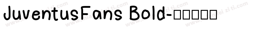 JuventusFans Bold字体转换
